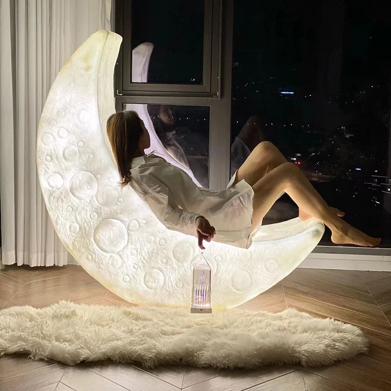 Crescent Moon Floor Lamp