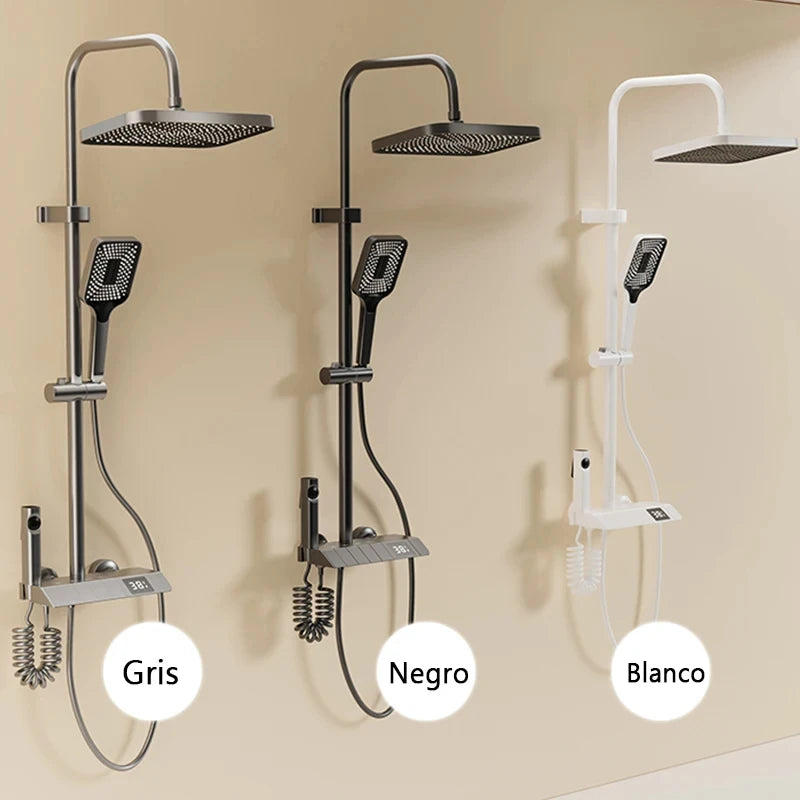 LED Display Shower Set