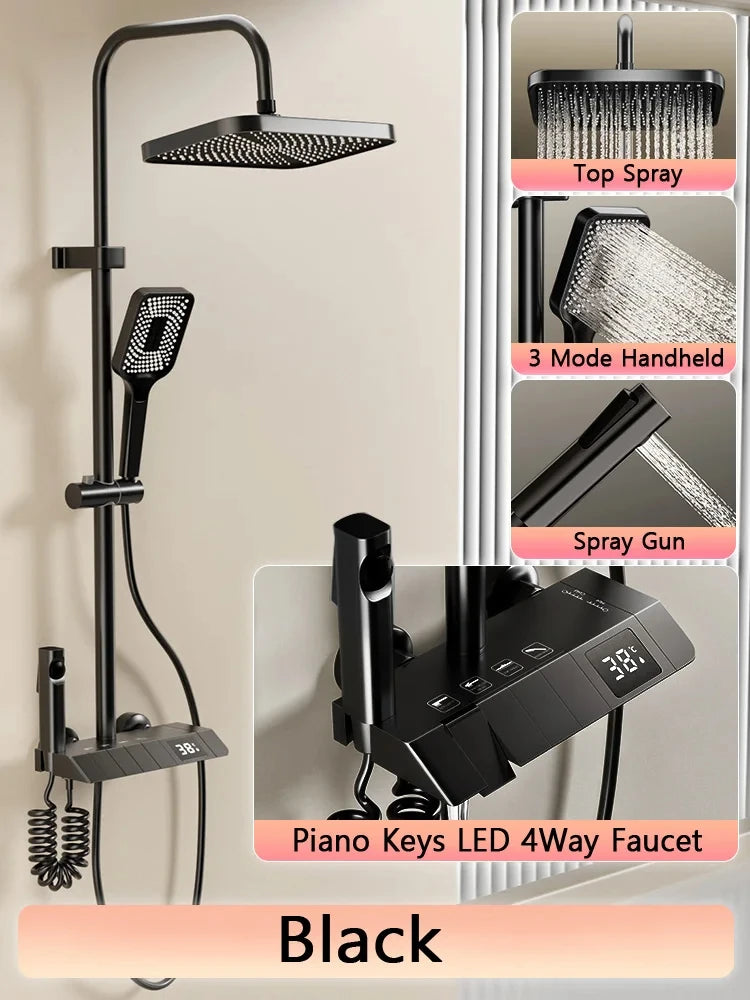 LED Display Shower Set