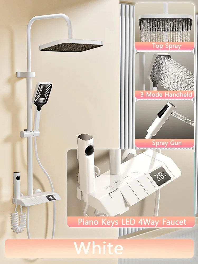 LED Display Shower Set