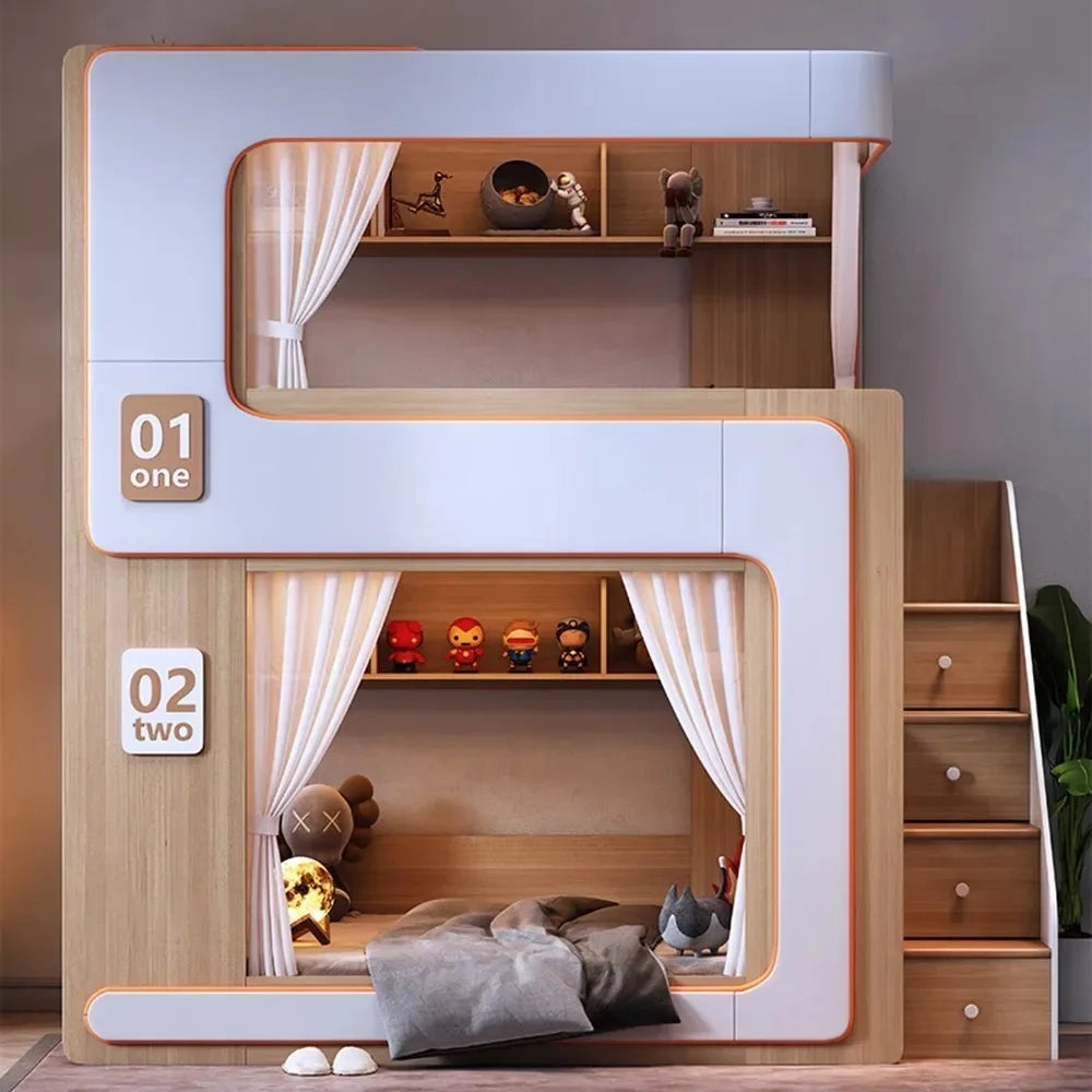 Kids Twin Bunk Bed