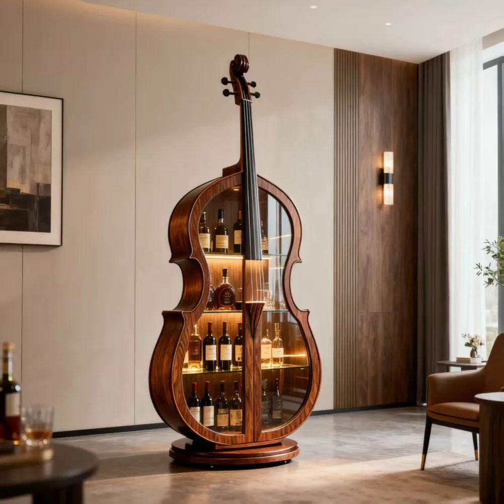Walnut Wine Storage Cabinet
